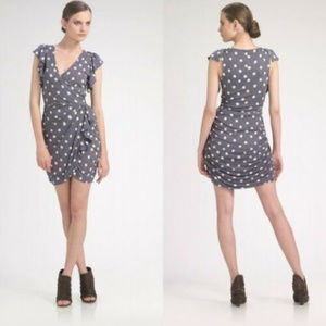 Anthropologie Leifsdottir Star Print Wrap Dress, L